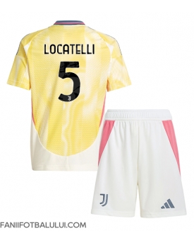 Juventus Manuel Locatelli #5 Echipament de Fotbal Replică 2024-25 Copii Deplasare (+ Șorturi)